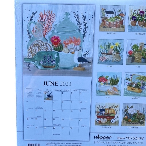 Calendar “It’s A Small World” Sixteen Months Brand New Gorgeous Paintings - Picture 3 of 10